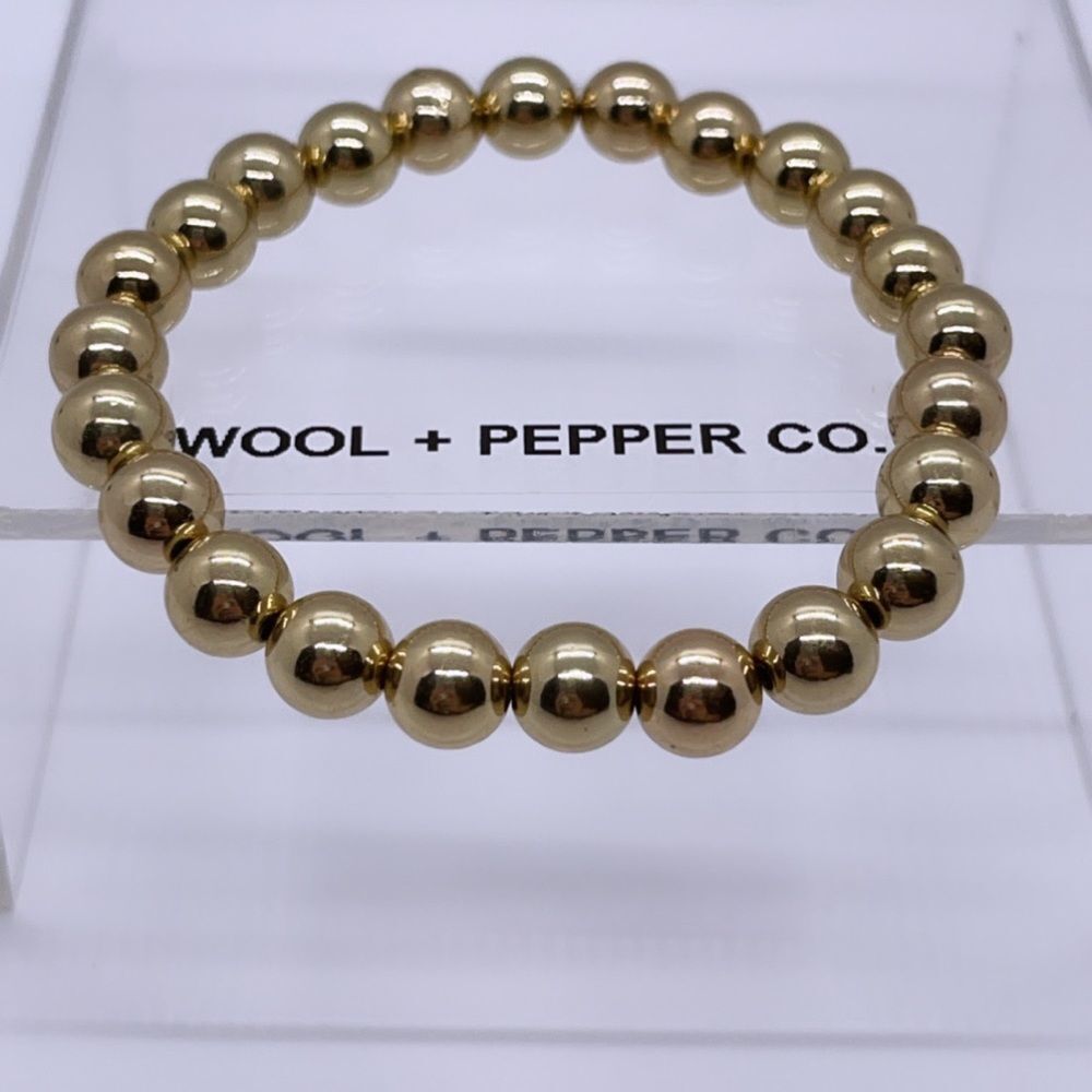 NWT Wool + Pepper Co. Gold Beaded Bracelet - Picture 5 of 5